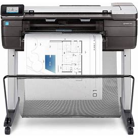 HP Designjet T830 Large Format Printer, 24" Color Inkjet Plotter, Wireless, MFP