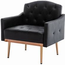 Accent Chair - Mercer41 Leisure Single Sofa For Living Room, Leather | Wayfair 0A0b6464a19d88e71a870a0b38602abf