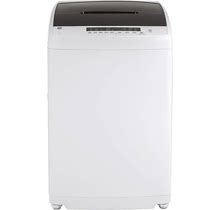 GE - 2.8 Cu. Ft. Top Load Washer With Portable - White/Black