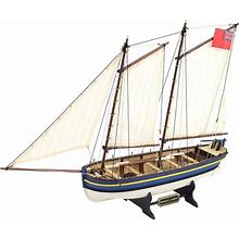 Artesania Latina - Wooden Model Ship Kit - Captain's Longboat HMS Endeavour - Model 19005, Scale 150 - Scale Models For Assembling - Beginner Level