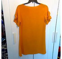 Yellow Orange A Line Dress. | Color: Orange/Yellow | Size: L
