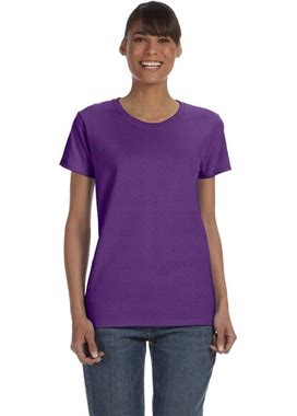 Gildan G500L - Womens Heavy Cotton 5.3 Oz T-Shirt Purple S
