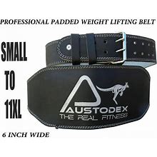 Austodex Weight Lifting Belt 6" Back Support Fitness Gym Training