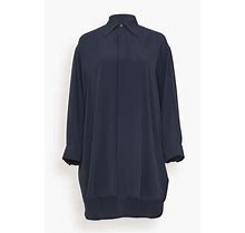 Ami Paris Blue Shirt Dress In Small
