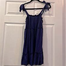 Francesca's Collections Dresses | Ruffled Babydoll Dress | Color: Blue | Size: Xs