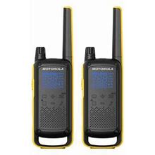 MOTOROLA SOLUTIONS Motorola Talkabout T470 2-Way Radio Black With Yellow Rechargeable (2-Pack) T470 ,