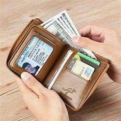 M7 RFID Anti Theft T1 Leather Credit Card Men's ID Durable Wallet Style Waterproof