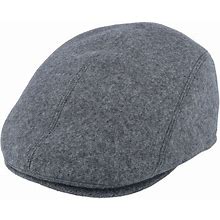 Mayser - Grey Flatcap Cap - Lennart Pure Wool Blend Grey Flat Cap @ Hatstore