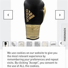 Adidas ADI-POWER HYBRID 500 PRO BOXING GLOVES - New Sports & Outdoors | Color: Gold
