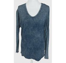 Cloth & Stone Anthropologie Blue Knit Women's Sz Med Dolman Long