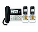 VTECH VG208-2 DECT 6.0 2-Handsets Corded/Cordless Phone For Home With Answering Machine, Call Blocking, Caller ID, Large Backlit Display, Duplex