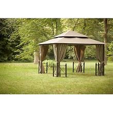 12x12 ft Gazebo Canopy Top Replacement Patio Garden Weather-Resistant