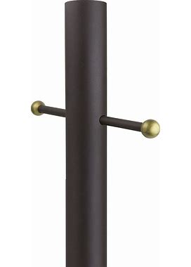 Bronze 84" High Cross Arm Outdoor Direct Burial Lamp Post - Style 93T09