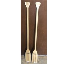 New LOT OF 2 Caviness Feather Brand Wooden Canoe Paddles 5-Ft Made USA RD50 Oars