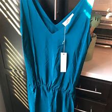 Amanda Uprichard Dresses | Amanda Uprichard Drop Waist Teal Dress | Color: Blue | Size: M