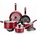 T-Fal Excite Nonstick Cookware 14-Piece Set - Red