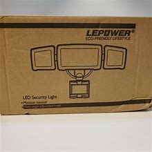 New Lepower 35W LED Security Lights Motion Sensor Light Outdoor Black 3500Lm