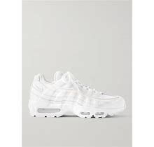 Nike Air Max 95 Essential Leather And Suede-Trimmed Mesh Sneakers - Men - White Sneakers - US 9.5
