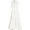 Chloé Women's Denim Sleeveless Maxi Dress - White - Size 10