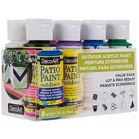 Assorted Decoart Outdoor Patio Acrylic Paint Value Pack