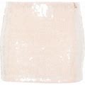 Patrizia Pepe - Sequin-Embellishment Mini Skirt - Women - Polyethylene/Polyamide/Polyester/Elastane/Elastane/Polyester - 3 - Neutrals