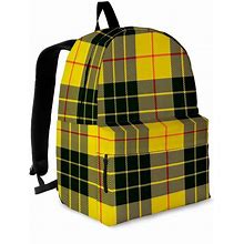 Macleod Yellow Plaid Tartan Backpack