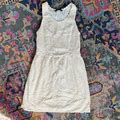 Zara Dresses | Zara Trafaluc Crochet Lace Babydoll Dress Cottagecore Boho Vibes | Color: Cream/White | Size: L