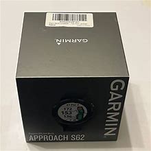 Garmin Approach S62 Premium Golf GPS Smart Watch Range Finder (010-02200-00)