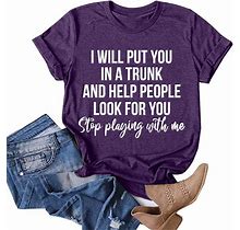 T Shirts For Women Graphic Vintage, Womens Tops Casual, Graphic Tees For Women, Womens Funny Letter Print T Shirts With Sayings Summer Short Sleeve T