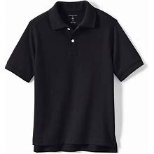 Lands' End Unisex Kids Black Kids Short Sleeve Mesh Polo Shirt - - - Extra Small