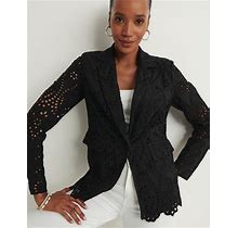 Women's Eyelet Blazer In Black Size Small | Chico's, Matching Sets