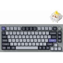Keychron Q1 Pro Wireless Custom Mechanical Keyboard, QMK/VIA Programmable Full Aluminum 75% Layout Bluetooth/Wired RGB With Hot-Swappable Keychron K