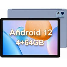 Wielio Android 12 Tablet 10.1 Inch Gaming Tablets-MTK 8183 2.0Ghz Octa-Core Processor-4GB RAM+64GB ROM+1TB Expand-Dual Camera 5MP-Wifi&Bluetooth 5.0,