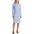 Lafayette 148 New York Women's Long Sleeve Sheath Dress - Purple - Size 6 - Wild Bluet