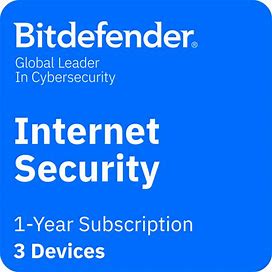 Bitdefender Internet Security - 3 Pcs / 1 Year