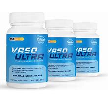 3 Pack Vaso Ultra, Extra Strength Endurance For Men-60 Tablets X3