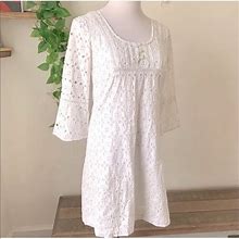 Dress Barn Dresses | Eyelet Dress | Color: White | Size: 4
