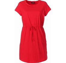Plus Size Women's Knit Drawstring Dress By Ellos In Hot Red (Size 30/32)