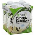 Orgain Organic Nutrition Protein Shake Sweet Vanilla Bean 16G Protein 4 Ct