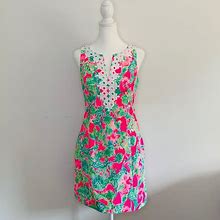 Lilly Pulitzer Dresses | Lilly Pulitzer - Gabbie Dress | Color: Green/Pink | Size: 0