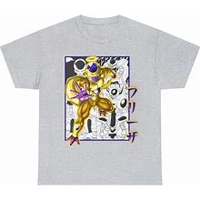 Gildan Golden Frieza T Shirt Dragon Ball Z Anime Clothing Manga Japanese Cosplay Tee - New Women | Color: Purple | Size: L