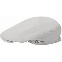 Dlapl Men's Cotton Flat Cap Summer Newsboy Beret Ivy Gatsby Cabbie Driving Hat (Solid Light Gray)