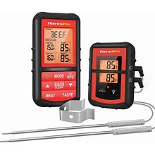 Wireless Meat Thermometer With Large LCD Display And Dual Stainless Steel Probes For Grilling Smoker