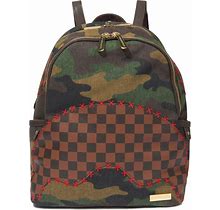 Sprayground Kid - Shark Shape Check Backpack - Kids - Cotton - One Size - Brown