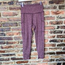 Aerie Maroon Red Static High Rise Athletic Leggings Women's Size Small Short - Women | Color: Red | Size: S