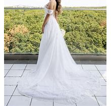 Custom Pnina Tornai Wedding Dress With Detatchable Skirt Wedding Dress