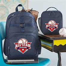 Personalized Super Star Navy Backpack- Personal Creations Customized Backpacks And Bags For Kids Gifts