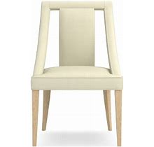 Sussex Dining Side Chair, Brushed Canvas, Natural, Natural Oak Leg | Williams Sonoma