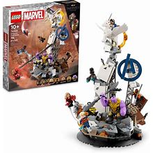 LEGO Marvel Endgame Final Battle, Avengers Model For Build And Display, Collectible Marvel Playset With 6 Minifigures Including Captain Marvel,