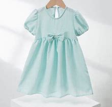 Aayomet Cute Dresses For Teen Girls Flower Girls Dress Girls Lace Princess Party Pageant Tulle Summer Vintage Dress,Light Blue 5-6 Years
